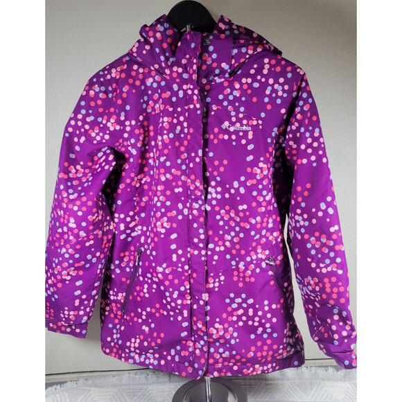 Columbia Youth XL (18/20) Interchange Outgrown Waterproof Winter Jacket – Purple - Picture 1 of 10